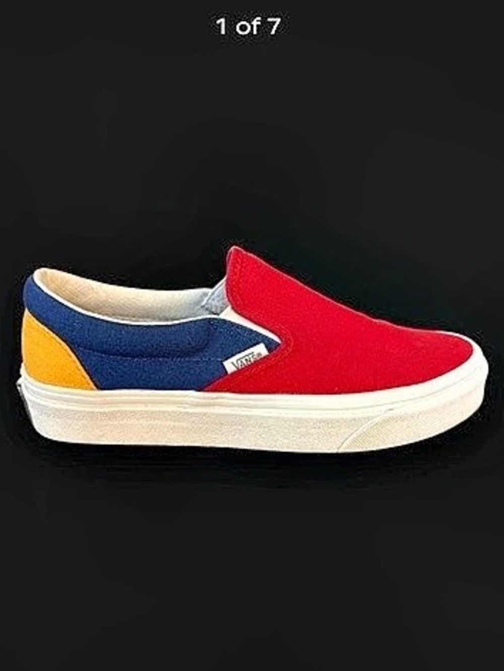 Vans Classic Slip-On Yacht Club Color Block Red/Blu Sneakers US 6W US 4.5M